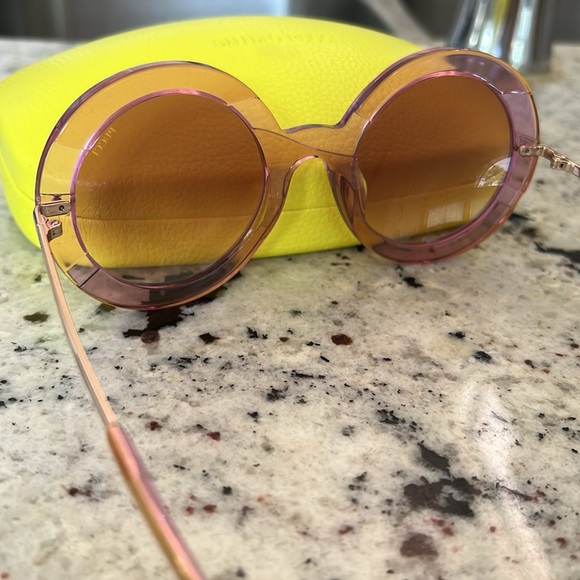 Emilio Pucci Pink Purple Oversized Round Sunglasses - Picture 6 of 7